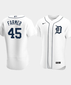 Buck Farmer 45 Detroit Tigers White Home Jersey Jersey