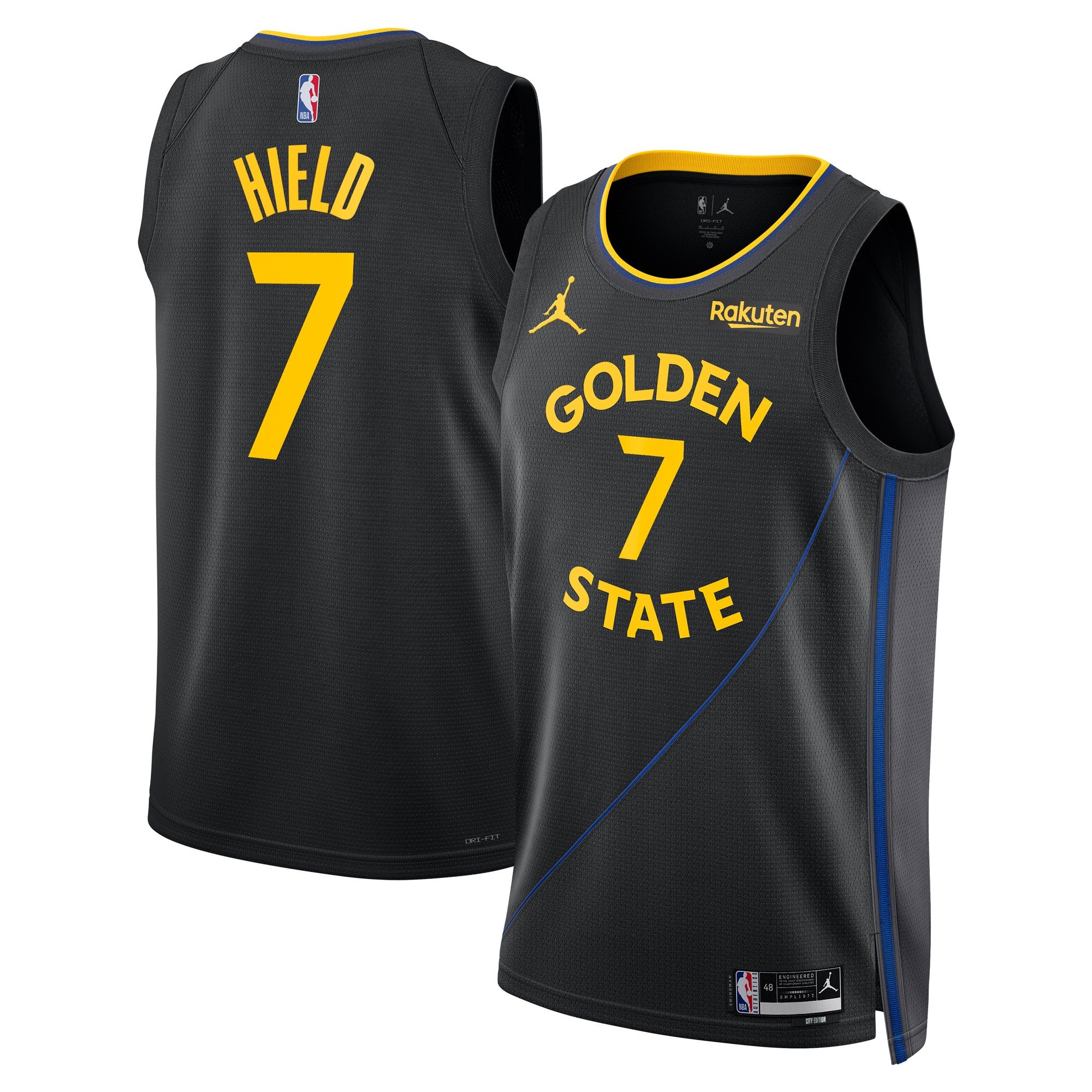 Buddy Hield 7 Golden State Warriors Unisex 2024/25 Swingman Jersey - Statement Edition - Black - JS608