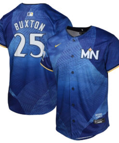 Byron Buxton 25 Minnesota Twins 2024 City Connect Limited YOUTH Jersey - Royal