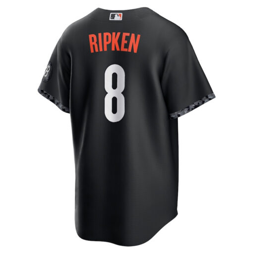 Cal Ripken 8 Baltimore Orioles 2023 City Connect Men Jersey - Black - Image 3
