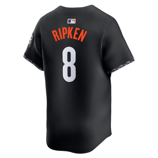 Cal Ripken Jr. 8 Baltimore Orioles City Connect Retired Men Jersey - Black - Image 3