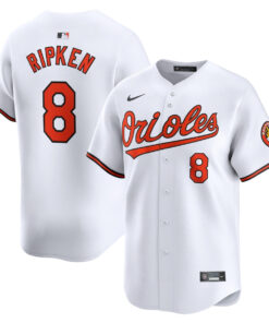 Cal Ripken Jr. 8 Baltimore Orioles Home Limited Player Men Jersey - White