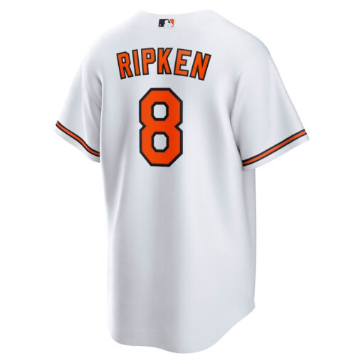 Cal Ripken Jr. 8 Baltimore Orioles Throwback Player Men Jersey - White - Image 3