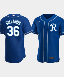 Cam Gallagher 36 Kansas City Royals Team Logo Royal Alternate Jersey Jersey
