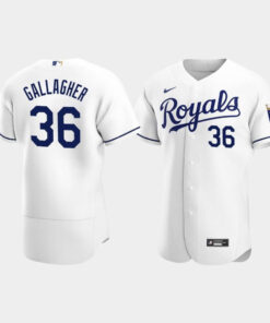 Cam Gallagher 36 Kansas City Royals White Home Jersey Jersey