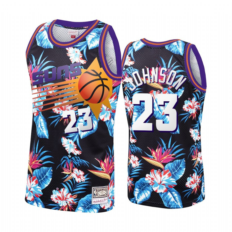 Cameron Johnson 23 Phoenix Suns Black Floral Fashion Jersey - JS169