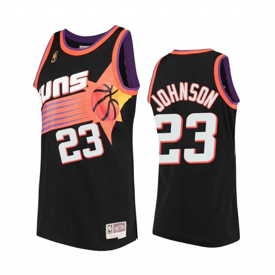 Cameron Johnson 23 Phoenix Suns Hardwood Classics Jersey Black - JS666