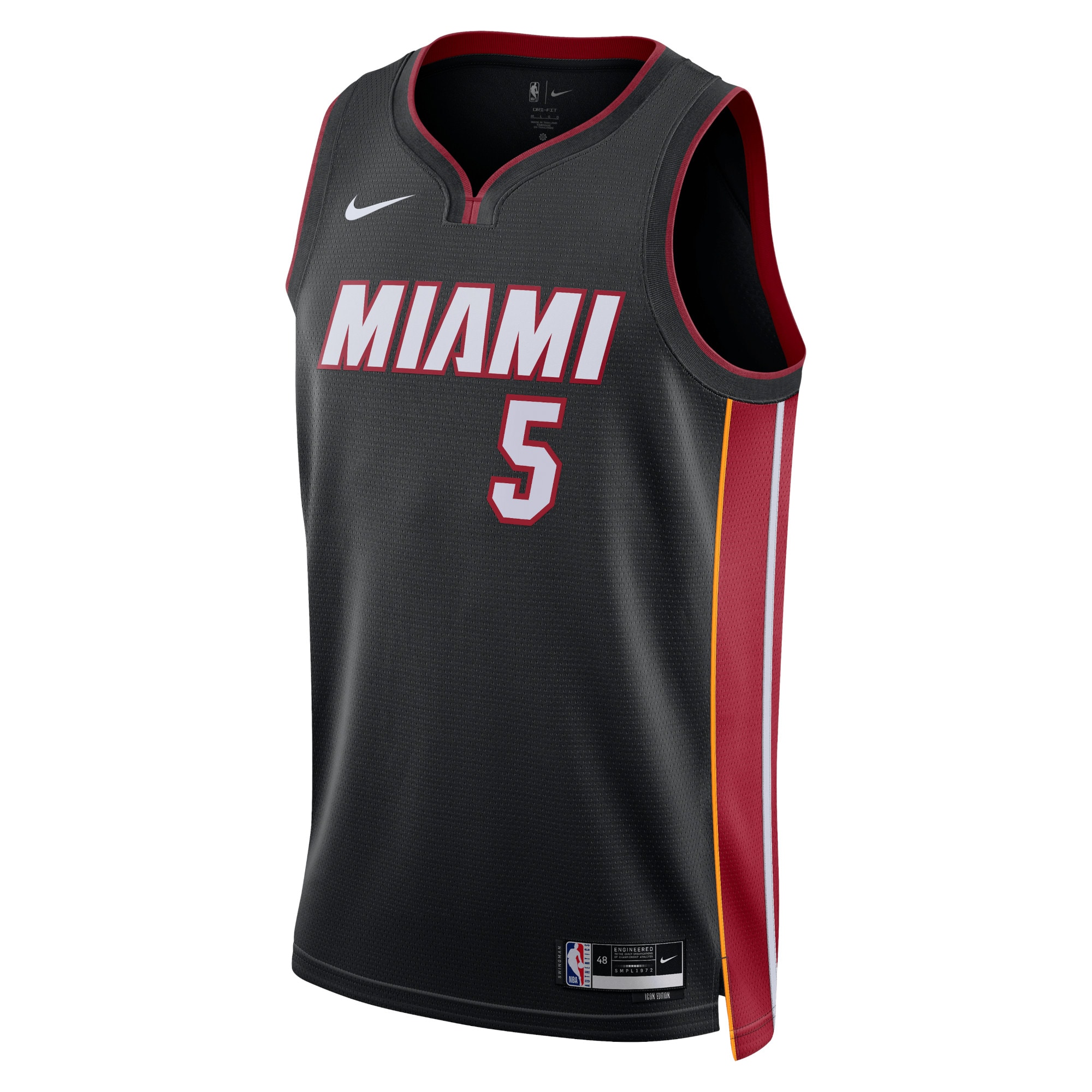 Camiseta Icon Edition Swingman de los Miami Heat - Negro - Nikola JoviÄ‡ - Unisex - JS727