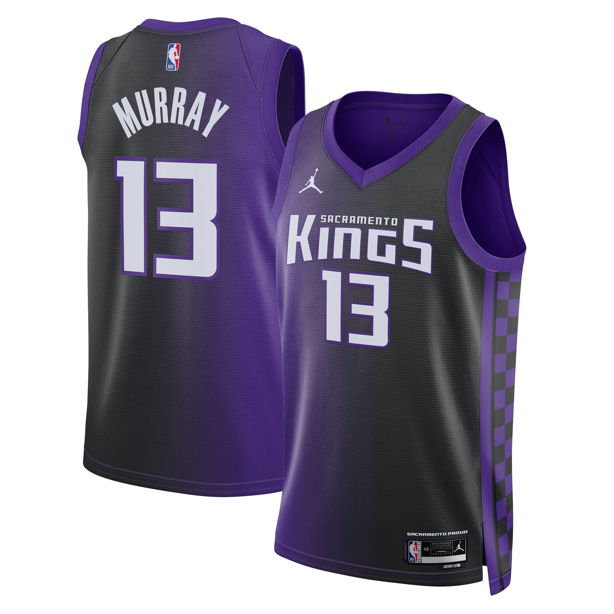 Camiseta Sacramento Kings Jordan Statement Brand Statement Edition - PÃºrpura - Keegan Murray - Unisex - JS694