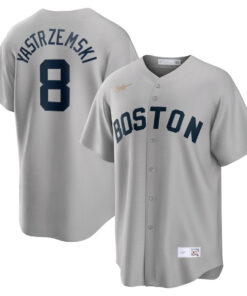 Carl Yastrzemski 8 Boston Red Sox Cooperstown Collection Road Jersey - Gray