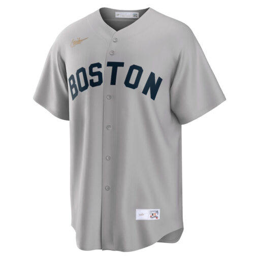 Carl Yastrzemski 8 Boston Red Sox Cooperstown Collection Road Jersey - Gray - Image 2