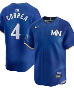Carlos Correa 4 Minnesota Twins 2024 City Connect Limited Men Jersey - Royal