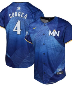 Carlos Correa 4 Minnesota Twins 2024 City Connect Limited YOUTH Jersey - Royal