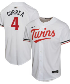 Carlos Correa 4 Minnesota Twins Home Game Player YOUTH Jersey - White