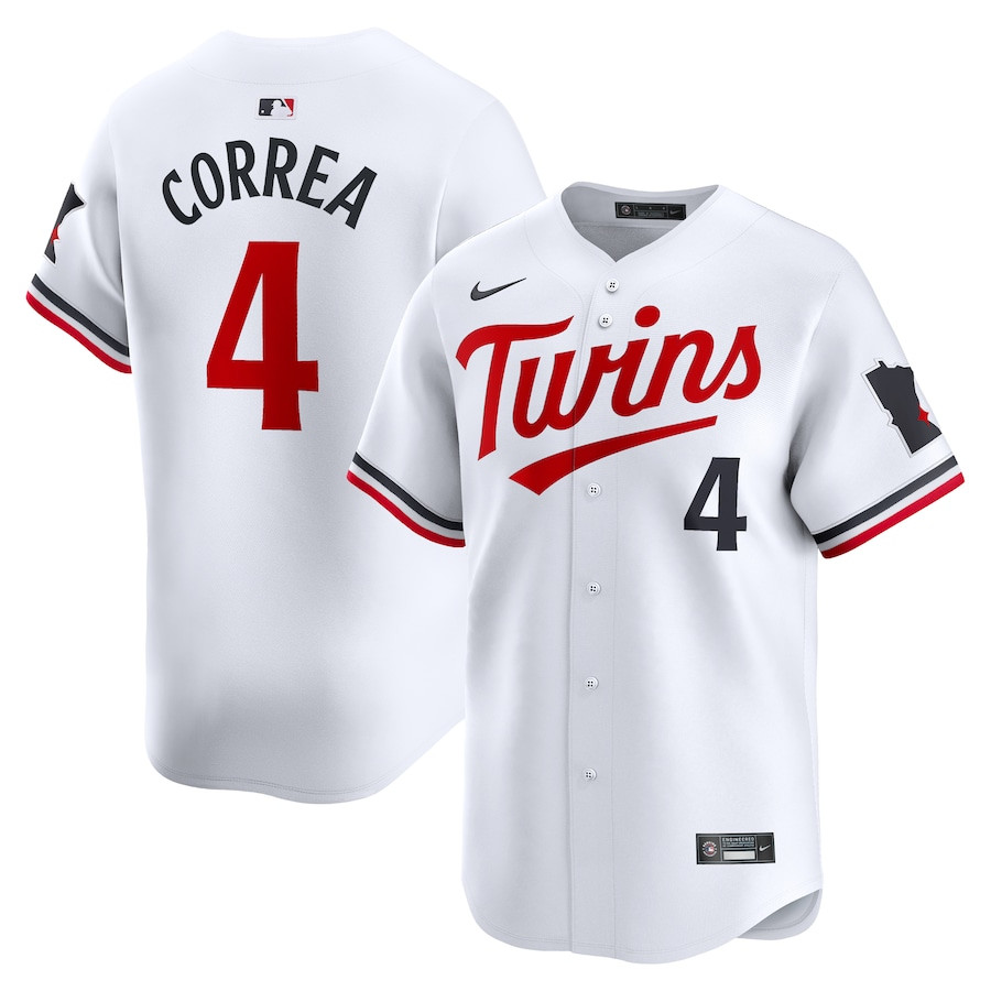 Carlos Correa 4 Minnesota Twins Home Limited Player Men Jersey - White