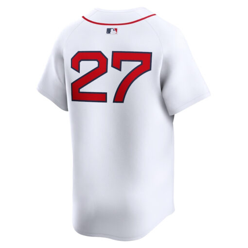Carlton Fisk 27 Boston Red Sox Home Limited Player Men Jersey - White - Image 3