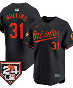 Cedric Mullins 31 Baltimore Orioles 2024 Spring Training Patch Men Jersey - Black