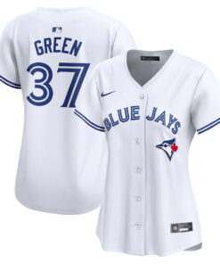 Chad Green 37 Toronto Blue Jays Women Home Limited Player Jersey - White