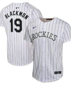 Charlie Blackmon 19 Colorado Rockies Home Game Player YOUTH Jersey - White
