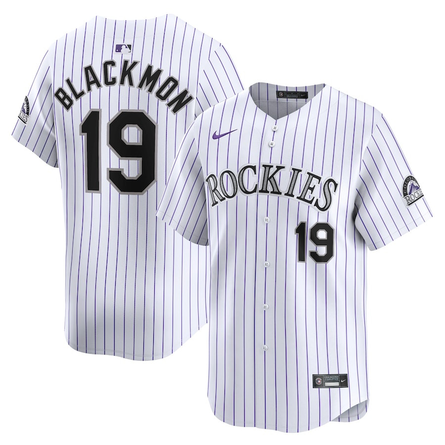Charlie Blackmon 19 Colorado Rockies Home Limited Player Men Jersey - White