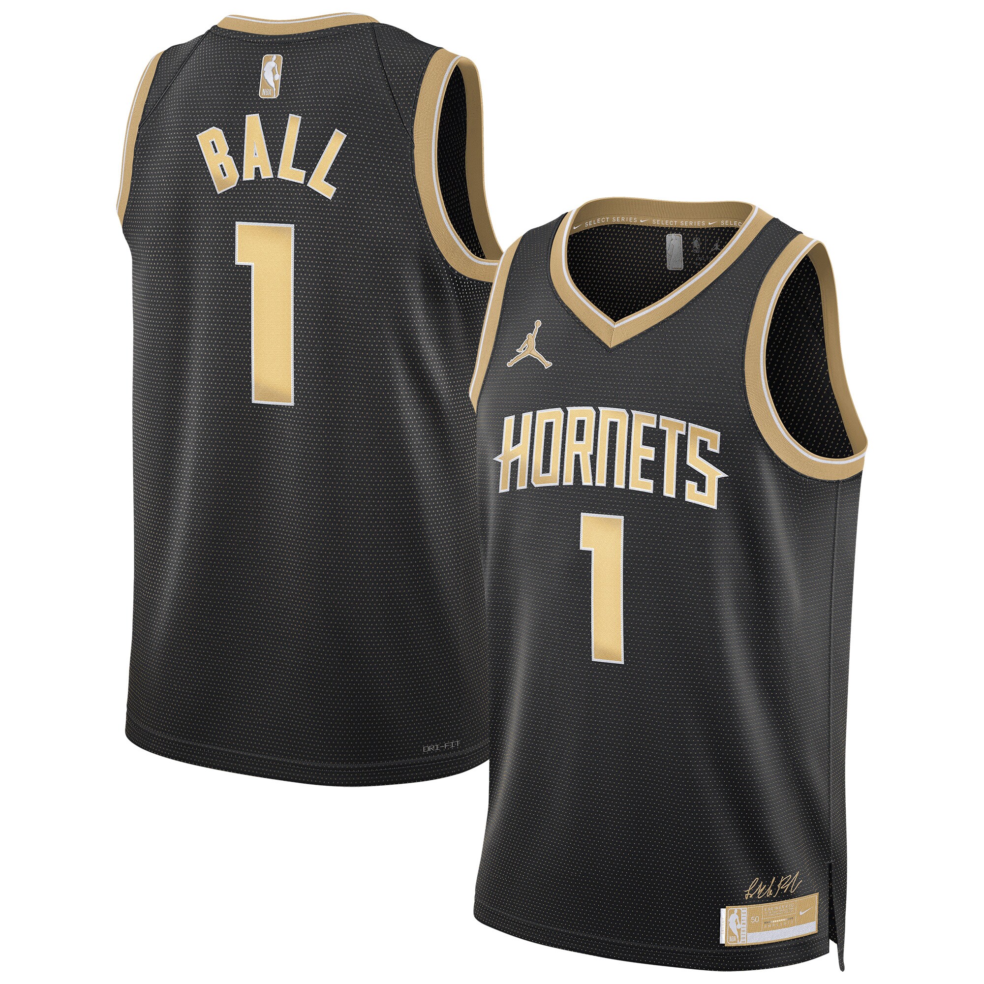 Charlotte Hornets Jordan Select Series Swingman Jersey - Lamelo Ball - Mens - JS870