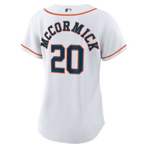 Chas McCormick 20 Houston Astros Home Player Women Jersey - White - Image 3
