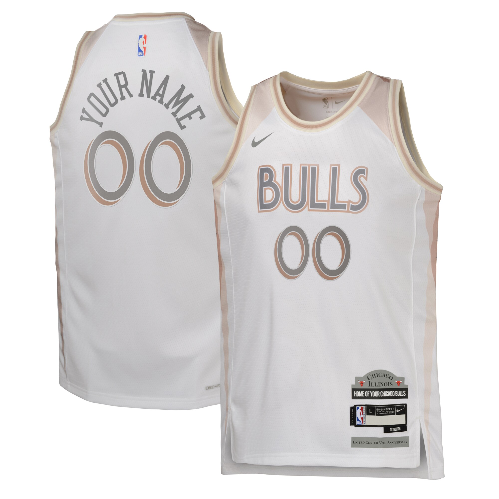 Chicago Bulls City Edition Swingman Jersey 2024 - Custom - Youth - JS221
