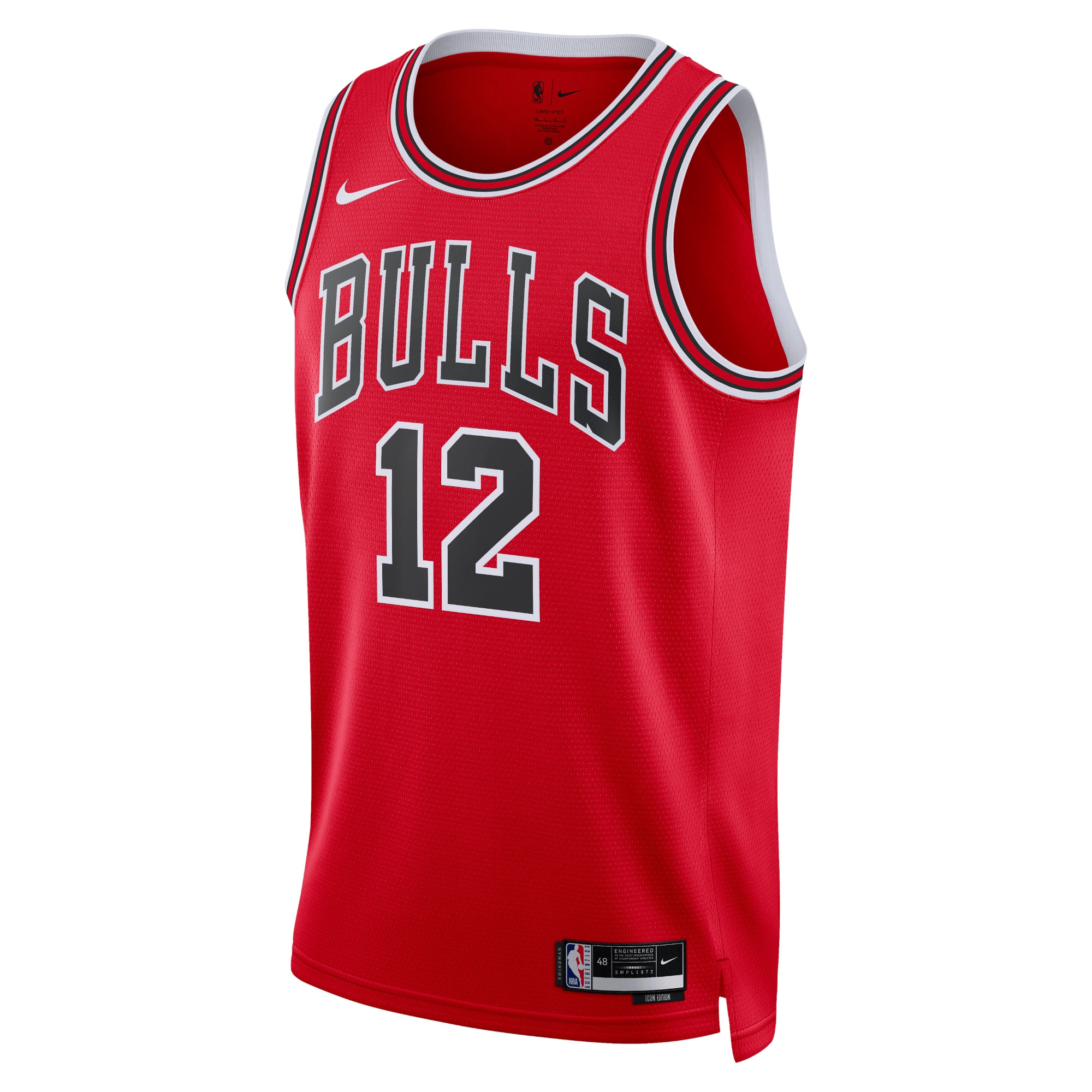 Chicago Bulls Icon Edition Swingman Jersey - Red - Ayo Dosunmu - Unisex - JS847