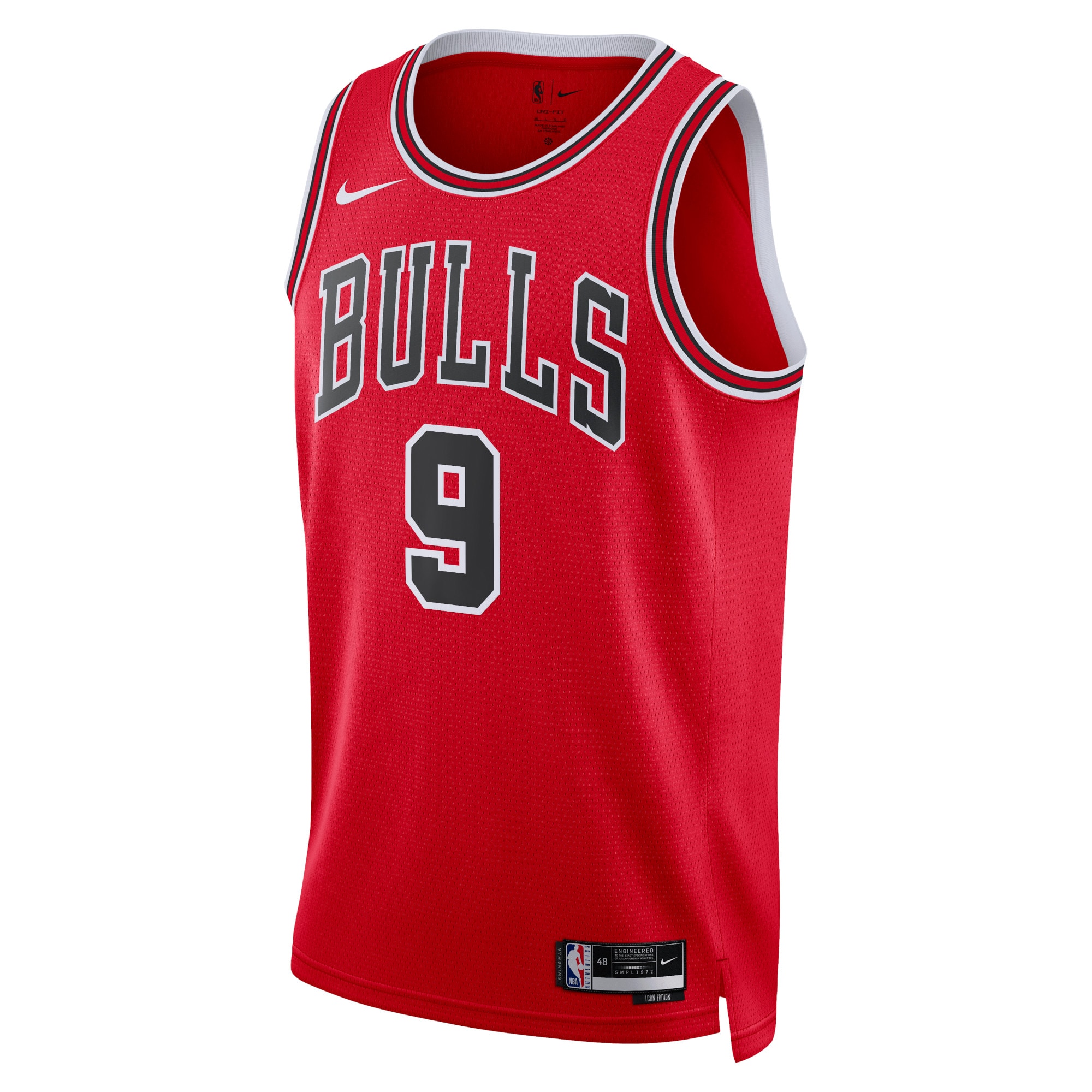 Chicago Bulls Icon Edition Swingman Jersey - Red - Nikola VuÄeviÄ‡ - Unisex - JS988