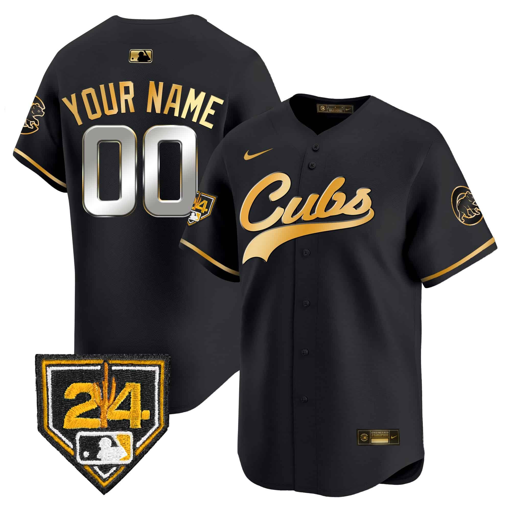Chicago Cubs 2024 Spring Training Patch Vapor Premier Limited Custom Jersey