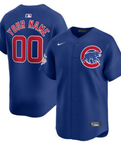 Chicago Cubs Alternate Limited Custom Men Jersey - Royal