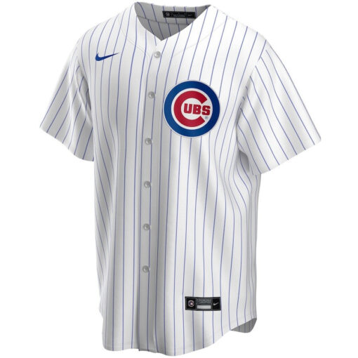 Chicago Cubs Home Custom Men Jersey - White - Image 2
