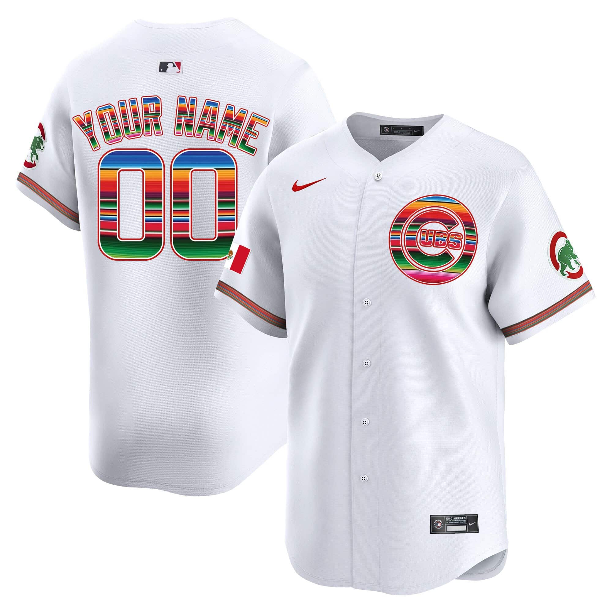 Chicago Cubs Mexico Vapor Premier Limited Custom Jersey