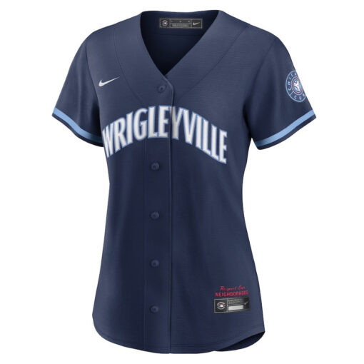 Chicago Cubs Women's City Connect Jersey - Navy - Image 2