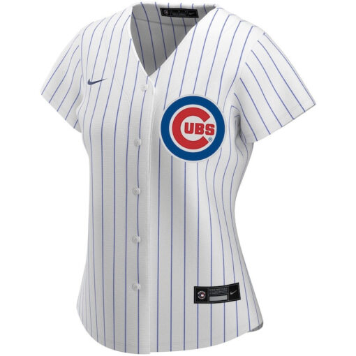 Chicago Cubs Women's Home Custom Jersey - White - Image 2