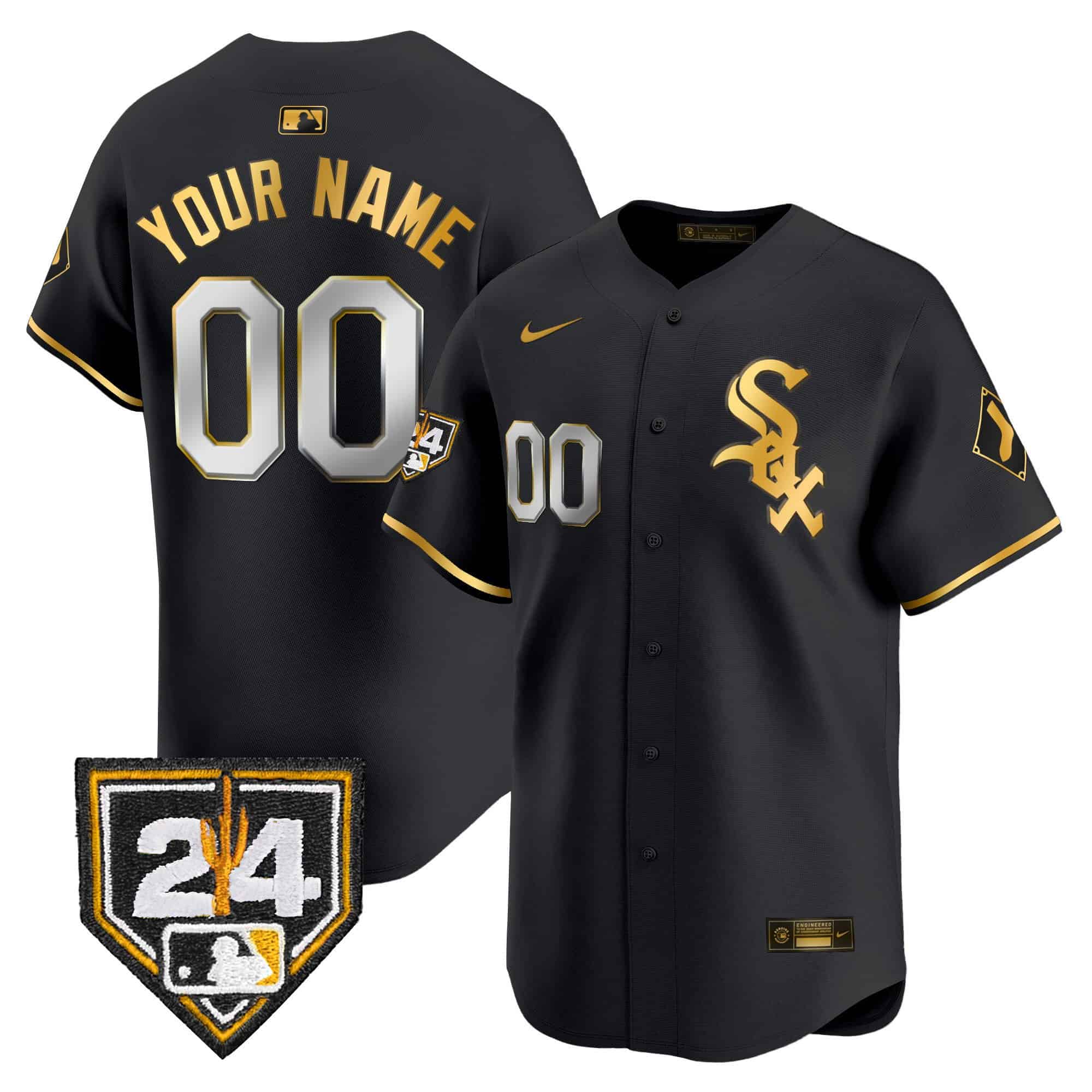 Chicago White Sox 2024 Spring Training Patch Vapor Premier Limited Custom Jersey