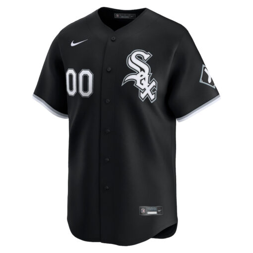 Chicago White Sox Alternate Limited Custom Men Jersey - Black - Image 2