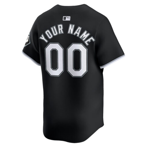 Chicago White Sox Alternate Limited Custom Men Jersey - Black - Image 3
