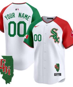 Chicago White Sox Mexico Vapor Premier Limited Custom Jersey - Illinois Patch