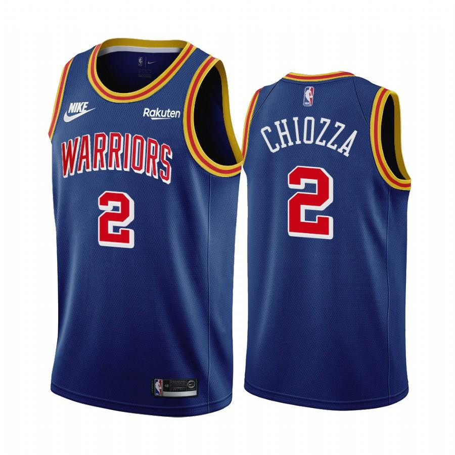 Chris Chiozza Golden State Warriors 75th Anniversary Royal 2 Jersey - Men Jersey - JS261