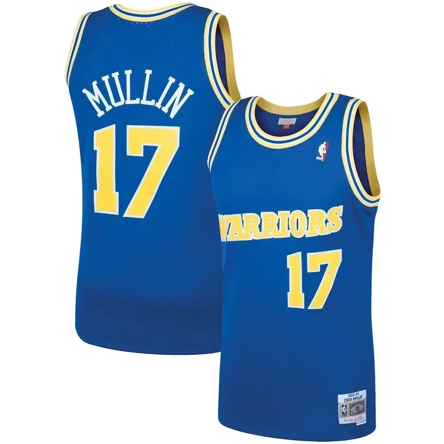 Chris Mullin Golden State Warriors Mitchell & Ness 1993-94 Hardwood Classics Swingman Player Jersey - Royal - JS893