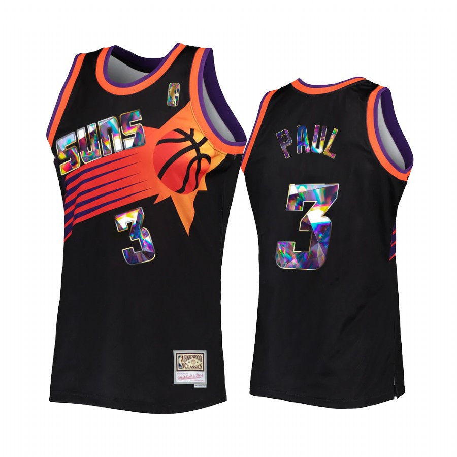 Chris Paul 3 Phoenix Suns NBA 75th Anniversary Diamond Jersey Black - JS284