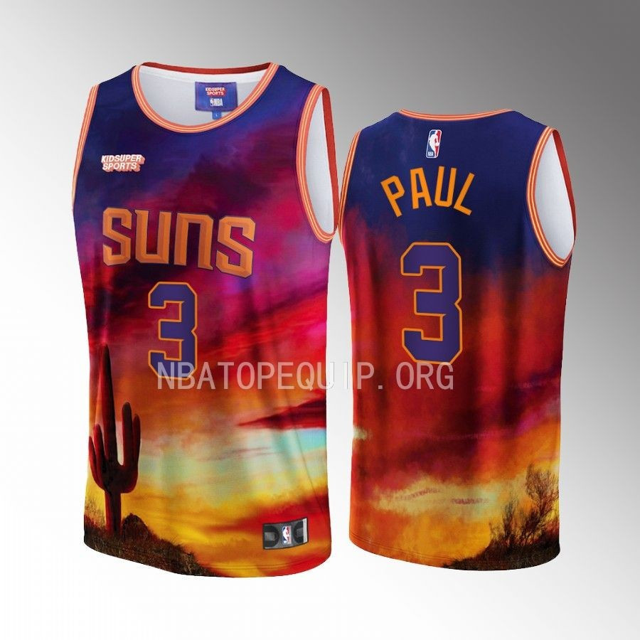 Chris Paul 3 Phoenix Suns NBA & KidSuper Studios Unisex Hometown Jersey - JS721