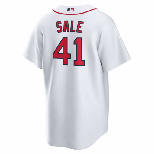 Chris Sale 41 Boston Red Sox Home Men Jersey - White - Image 2