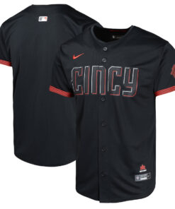 Cincinnati Reds City Connect Limited YOUTH Jersey - Black