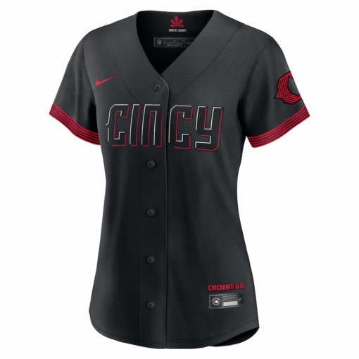 Cincinnati Reds Women 2023 City Connect Jersey - Black - Image 3