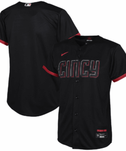 Cincinnati Reds Youth 2023 City Connect Jersey - Black