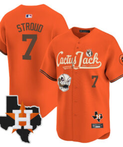 CJ. Stroud 7 Houston Astros Cactus Jack Foundation Fall Classic Limited Jersey - Men