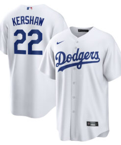 Clayton Kershaw 22 Los Angeles Dodgers Home Men Jersey - White