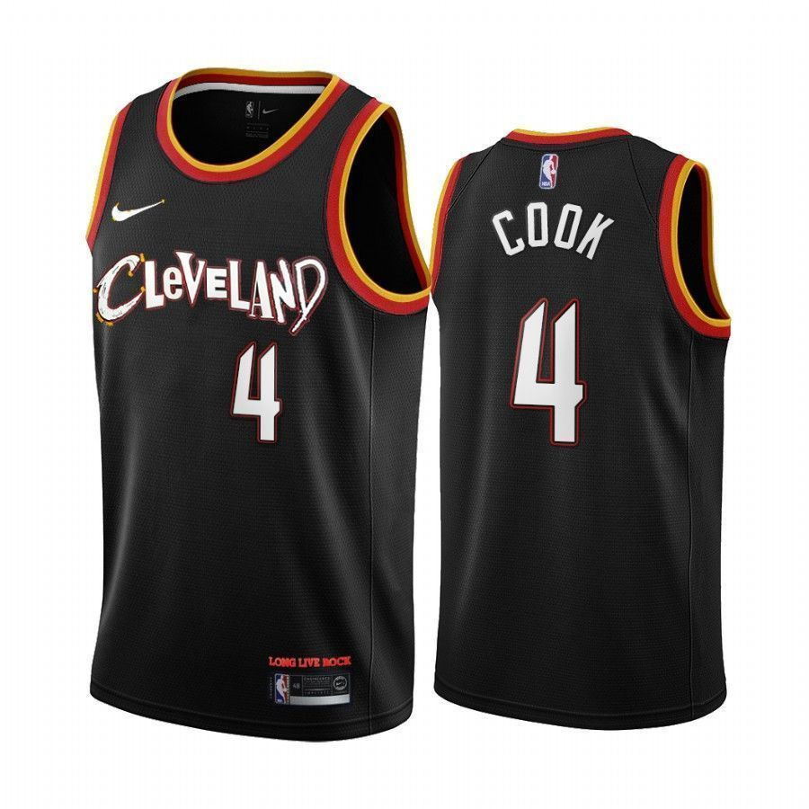 Cleveland Cavaliers Quinn Cook 4 Black City Edition Jersey - JS597